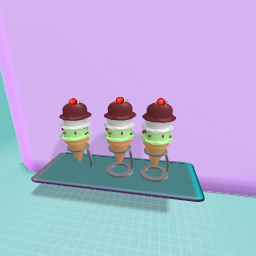 3 icecreams for me and my friends. :D