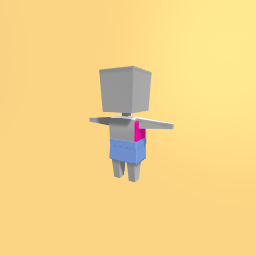 Hot pink crop top with patched skirt