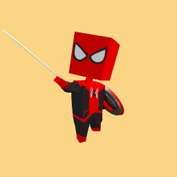 Spider man with cap shield