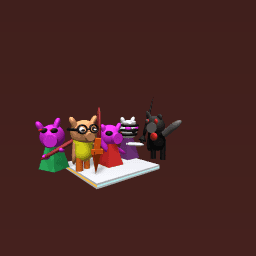 papa pig, pepa pig, pony,zizzy y rroby