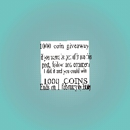 1000 coin giveaway