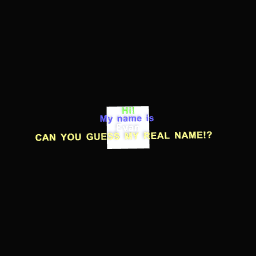 Try to guess my real name