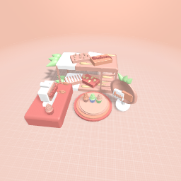 Kawaii aesthetic strawberry bedroom