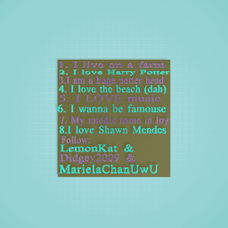 8 weird things about me