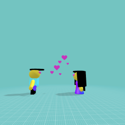Boy and girl in love