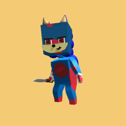 Sonic.exe with a knife