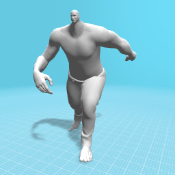 dude running with ghost