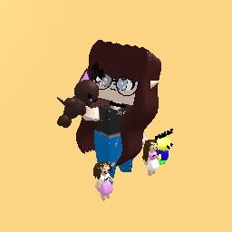 New kitty named belle and new son named ROBLOX :) also dixie and mixie are back (my 2 girl twins)