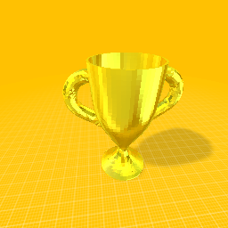 Shiny gold trophy