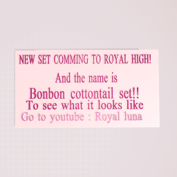 NeW Bonbon Cottontail set
