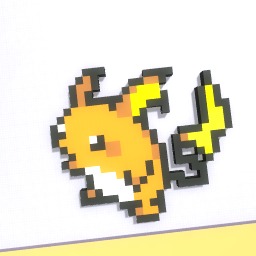 Pokemon Raichu pixelart