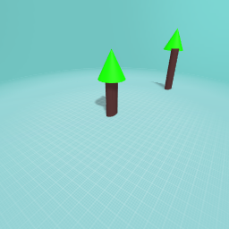 Two trees all alone