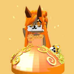 Orange Halloween demon