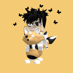 Cute guy with His pet UWU