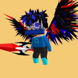 Blue guy in the dark