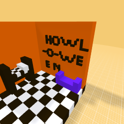 Halloween themed room 👻🎃💀