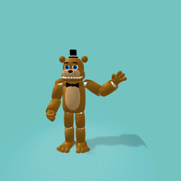 a terrible design of Freddy Fazbear