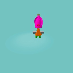 Pink tulip monster