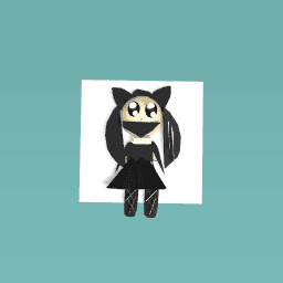 Black cat girl