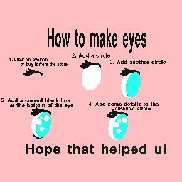 How to make eyes