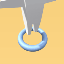 Floating over silver base