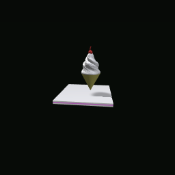 Vanilla soft serve icecream