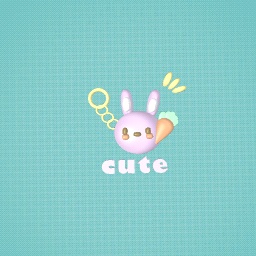 cute bunny keychain
