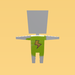 the green shirt and shorts