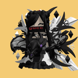 Shadow dragon and girl