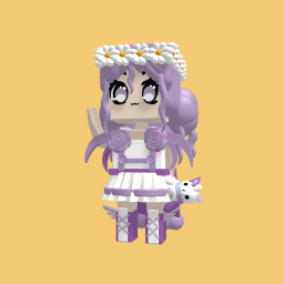 Cute purple girl