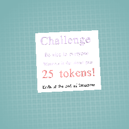 Challenge for tokens