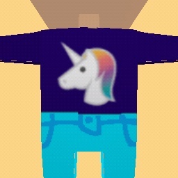 Unicorn T-shirt and Jeans