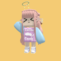 cotton candy cute girk