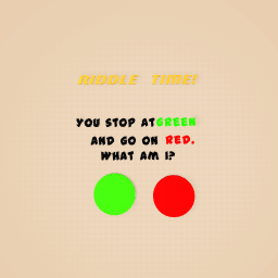 Stop light riddle
