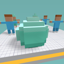 Areos kicking soccer ball