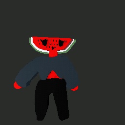 watermelon as a human