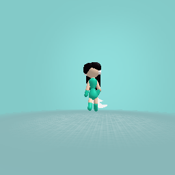 Teal person