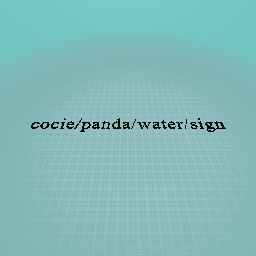cookie/panda/water/sign