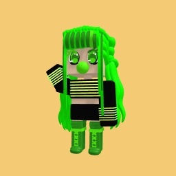 Neon green girl free