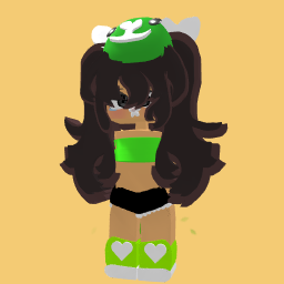 Green i cant change the price sorry its 20 coins just for the little hat i dont know why