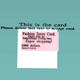 My card