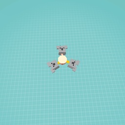 Cute spinner ( yellow and peach)