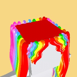 rainbow wig