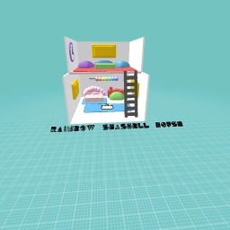 Rainbow Seashell House with a Hamster Carpet