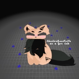 ShadowEmoGoth as a fox