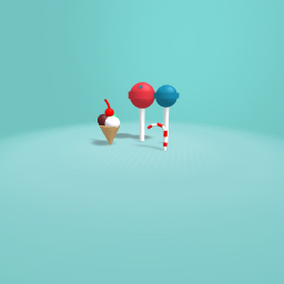 Lolipop, icecream, and a candycane
