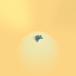 Frog stuck in spider web