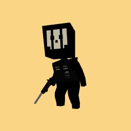 Me with black strips instead of green