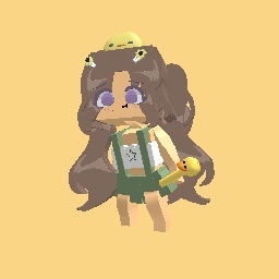 Cute duck girl
