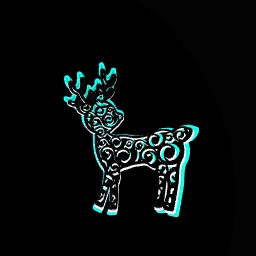 Neon reindeer?